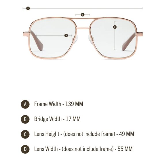 Caddis metamodernist scout gold aviator glasses - no rx - 0.00 lens power - Picture 4 of 9